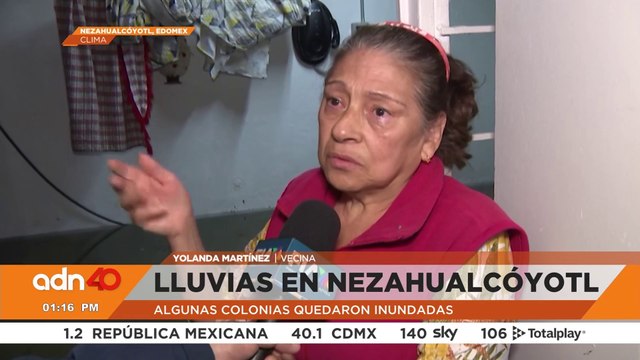 Lluvias de ayer provocan inundaciones en Nezahualcóyotl con calles y casas completamente inundadas