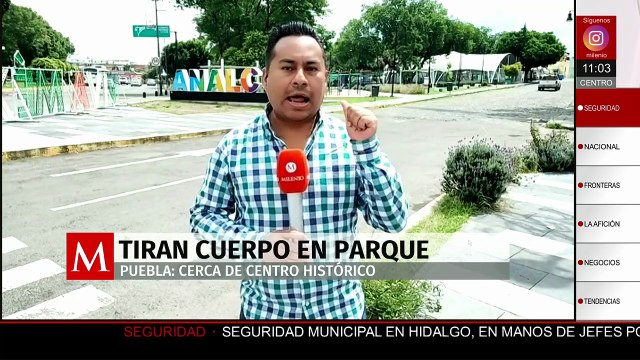 Hallan un cuerpo sin vida en parque cerca del Centro Histórico de Puebla