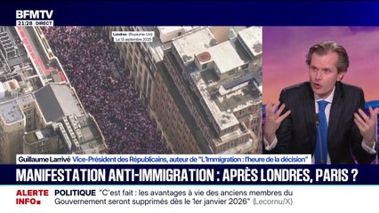Manifestation anti-immigration: "La meilleure politique d'intégration, c'est de réduire les flux d'entrée", estime Guillaume Larrivé, vice-président des Républicains