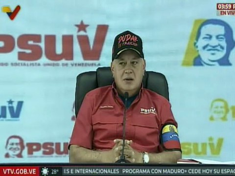 Sec. Gral. del PSUV Diosdado Cabello: Bajo premisas falsas quieren atacar y agredir a Venezuela