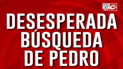 Desesperada búsqueda de Pedro: es jubilado, fue a trabajar y no volvió