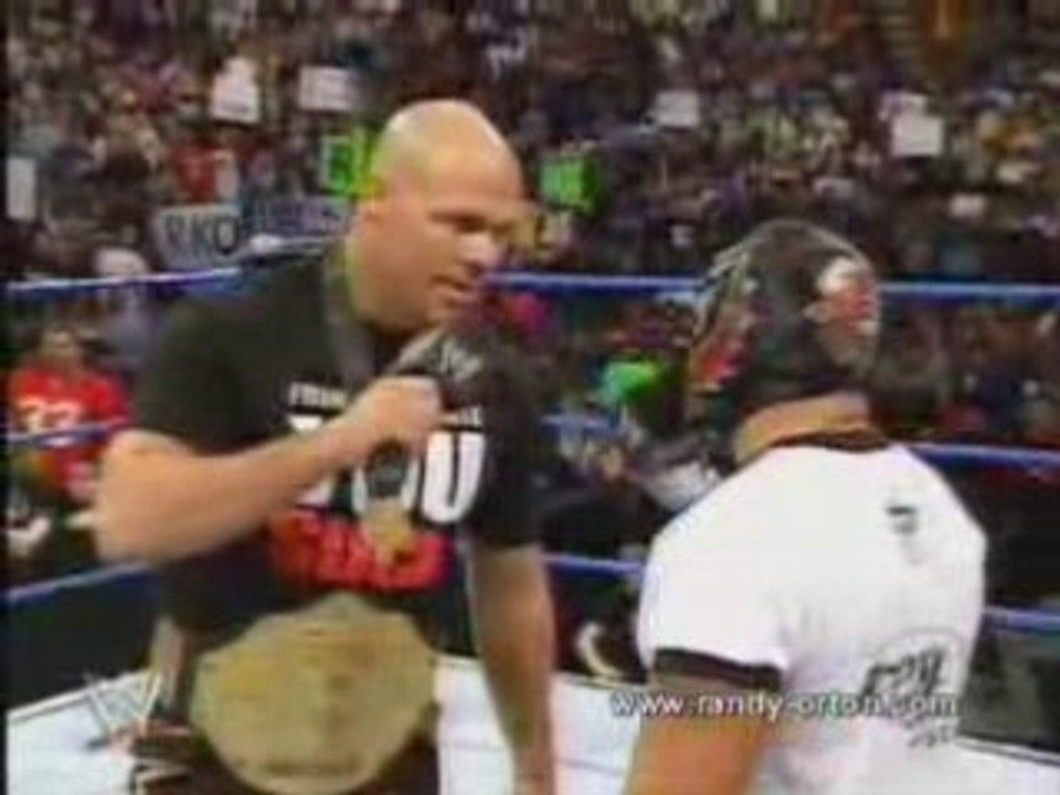 Rey Mysterio,Randy Orton & Kurt Angle Argue 31/3/06