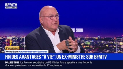 Fin des avantages "à vie" pour les ministres: "Il n'y a pas de retraites à vie, ça n'existe pas", assure Michel Sapin, ancien ministre de l'Économie