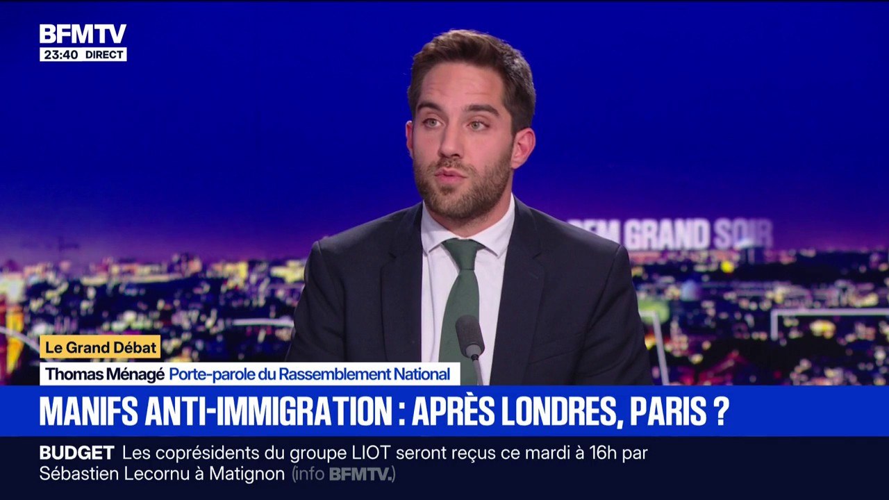 "La question de l'immigration est aux confins de toutes les problématiques", estime Thomas Ménagé, porte-parole du RN