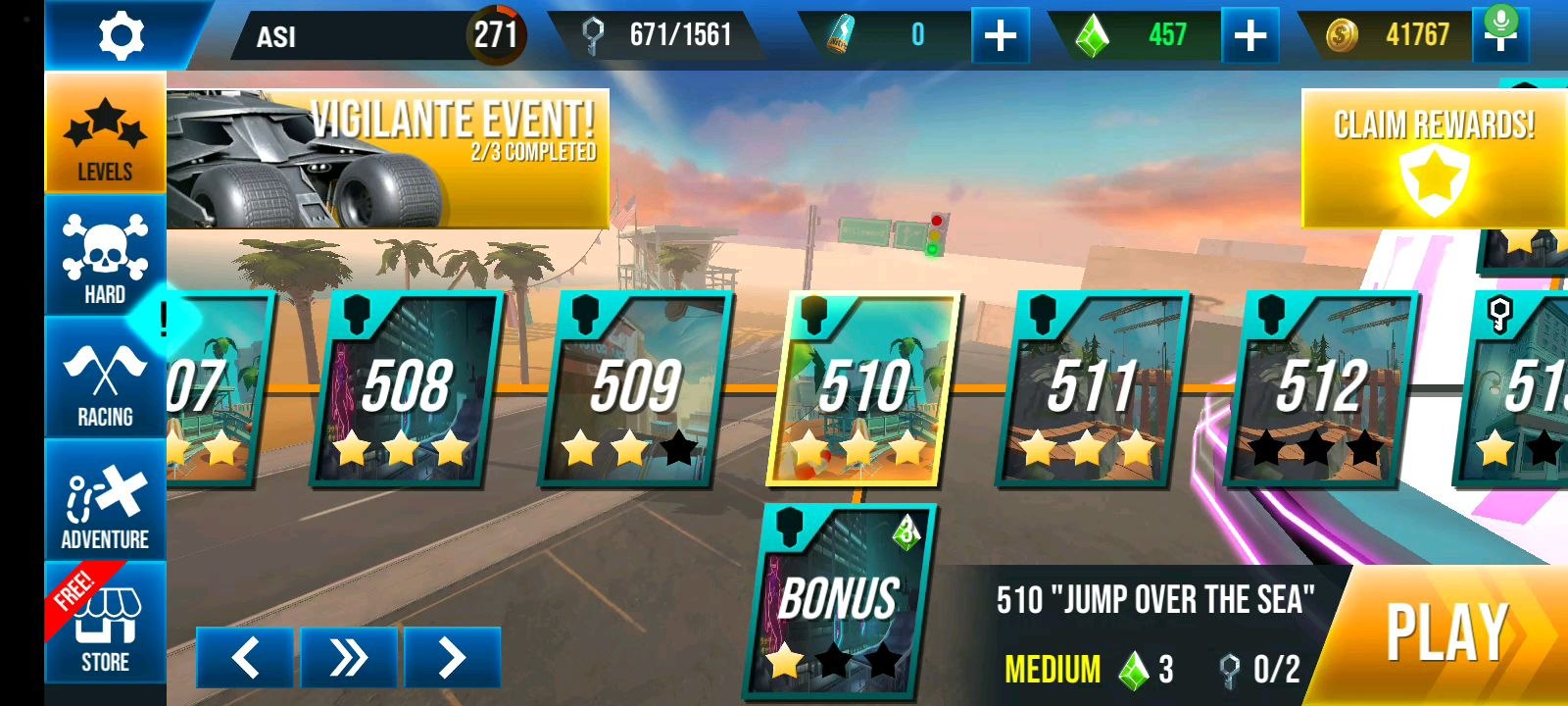 Stunt Car Extreme Level 510 "JUMP OVER THE SEA"