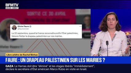 Faure : un drapeau palestinien sur les mairies ? - 15/09