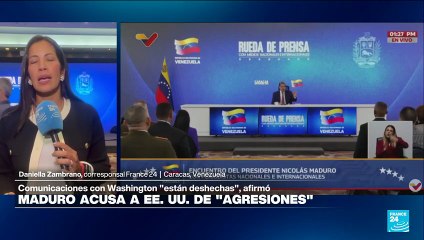 Informe desde Caracas: Maduro acusa a EE. UU. de querer escalar el conflicto con Venezuela