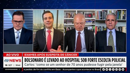 Jair Bolsonaro faz exames em hospital após suspeita de câncer sob forte escolta policial