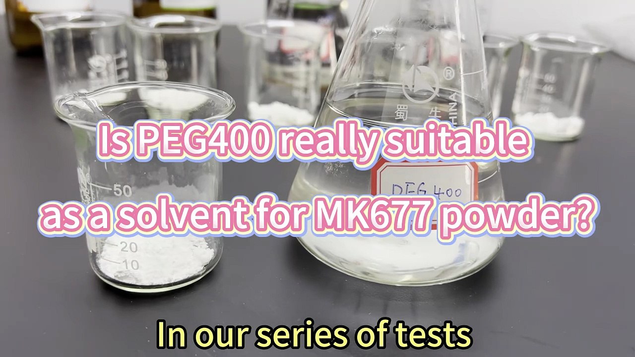 Is PEG400 really suitable as a solvent for MK677 powder?