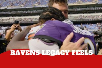 Lamar Jackson shares mic’d-up moment with Joe Flacco postgame