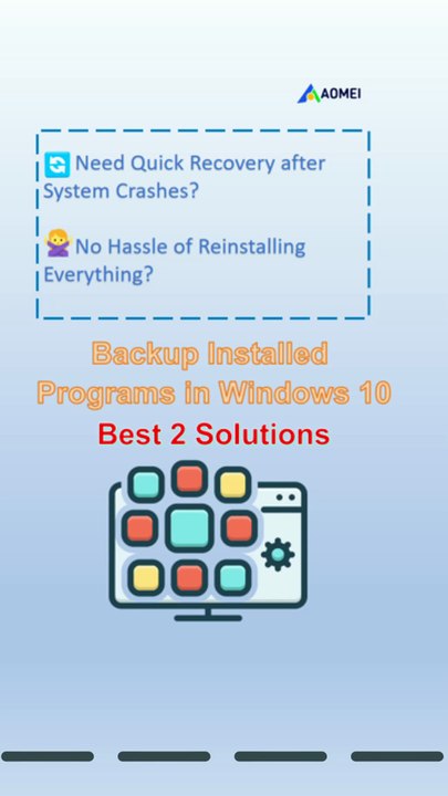 How to Backup Installed Programs in Windows 10 Easily