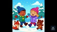 Friends in the Snow | Winter Kids Song about Friendship | North Dakota Fairytales