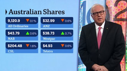 ANZ shares down after record fine, market uncertain ahead of US rate cut