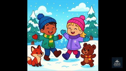 Amigos en la Nieve | Canción Infantil de Invierno sobre la Amistad | Cuentos de Hadas de North Dakota
