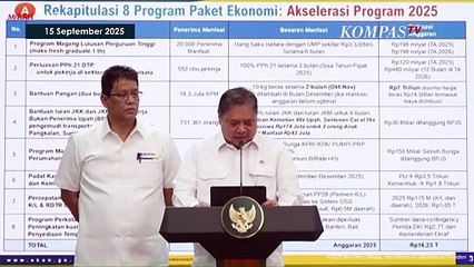 Menko Airlangga Beberkan Paket Stimulus Ekonomi, Dari Magang Bergaji UMP hingga Subsidi Ojol