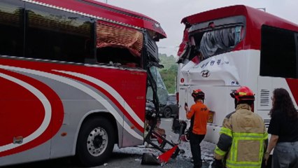 대구서 현장학습 가던 초등생 탄 버스 추돌...12명 부상 / YTN