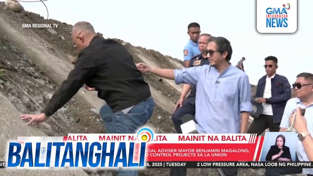 DPWH Sec. Vince Dizon at ICI Special Adviser Mayor Benjamin Magalong, nag-inspeksiyon sa ilang flood control projects sa La Union | Balitanghali