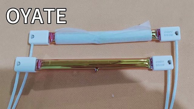 Full gold coated halogen ir lamps 550w infrared heating tubes