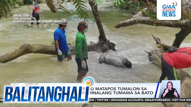 Binatilyong nalunod matapos tumalon sa Bugasok Falls, hinihinalang tumama sa bato | Balitanghali