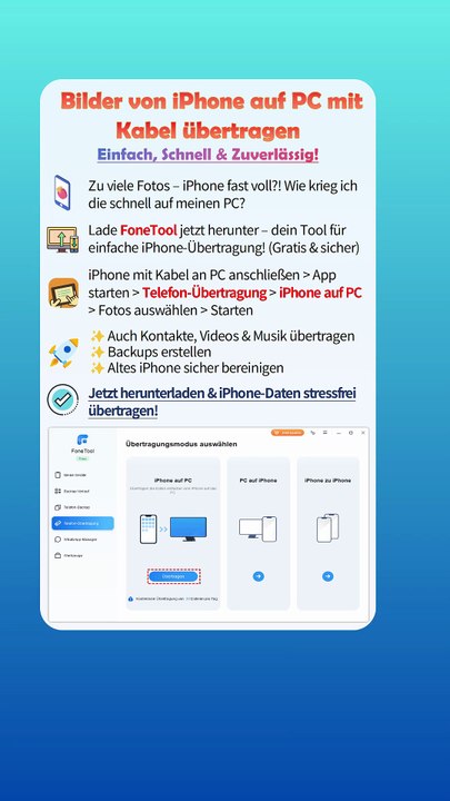 iPhone-Fotos schnell auf PC übertragen – einfach & sicher! 📱💻