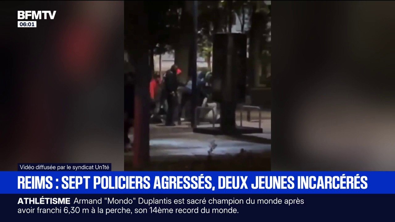 Sept policiers agressés à Reims, deux jeunes placés en garde à vue