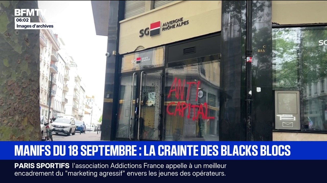 Banques, agences immobilières… Ces établissements qui craignent des débordements de black blocs le 18 septembre