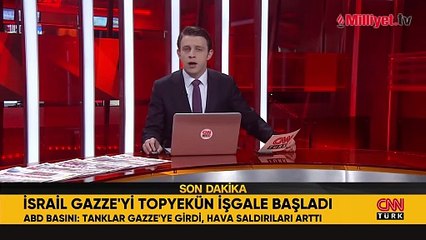İsrail, Gazze'yi topyekün işgale başladı! Savaş uçaklarından ağır bombardıman