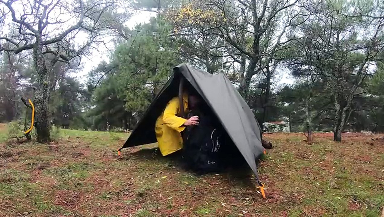 Camping in Heavy Rain and Thunderstorm - Bad Weather Conditions,Relaxing Rain Sounds - ASMR