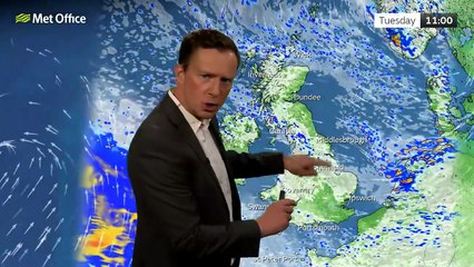 Met Office Tuesday Morning weather forecast 16/09/2025