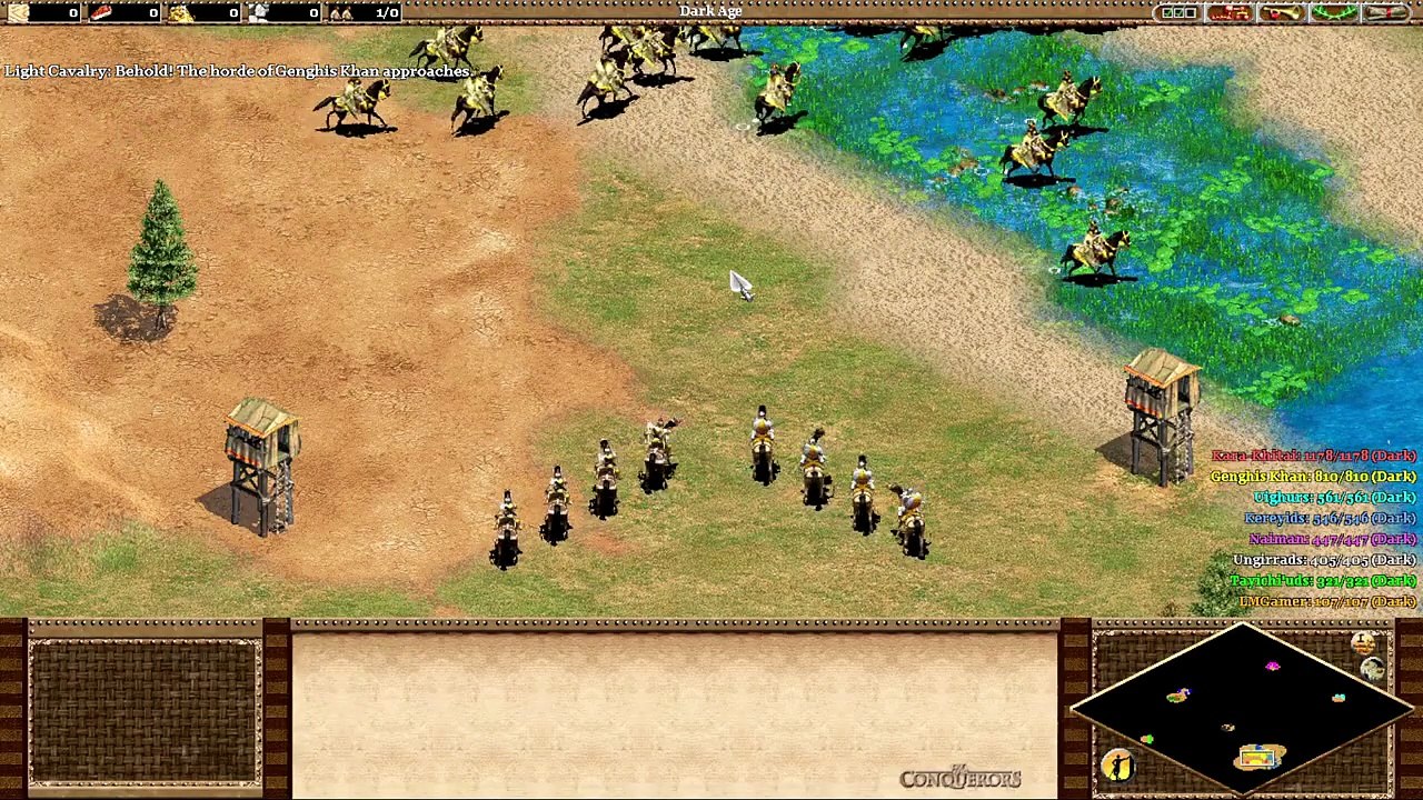 Age Of Empires 2 (Original) - Genghis Khan | Crucible Gameplay & Strategy