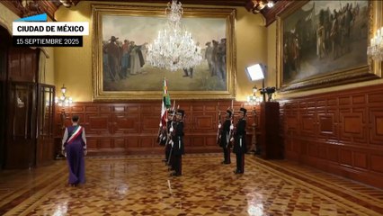 Así fue el primer Grito de Independencia de Claudia Sheinbaum