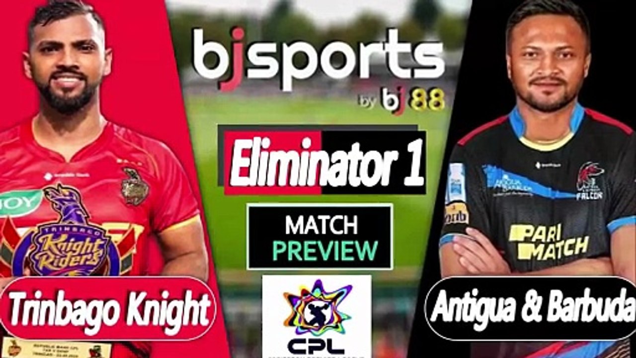 CPL 2025 | Trinbago Knight Riders vs Antigua & Barbuda Falcons Eliminator-1 T20I Match Preview |