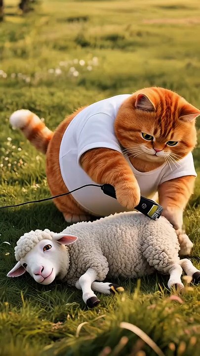 Today I'm a sheep🐑😸😸