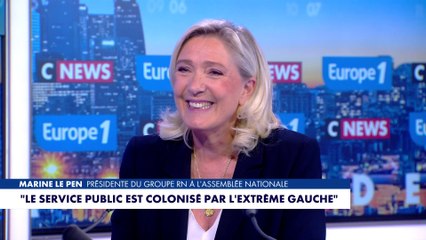 Marine Le Pen : «Le service public est colonisé par l'extrême gauche»