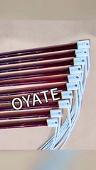 840mm 1500w 2500w Short wave quartz ruby halogen heating lamps for PET blowing machine