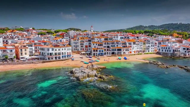 💖SURVOL EN DRONE💖💥 Calella de Palafrugell : les côtes espagnoles idylliques de la Costa Brava💥ABONNES-TOI STP🙏💖 MERCI 🙏💖💥