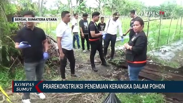 Tim Gabungan Gelar Prarekonstruksi Penemuan Kerangka Manusia Dalam Pohon