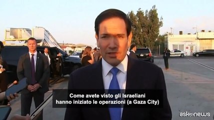 Rubio: finestra di tempo breve per raggiungere un accordo con Hamas