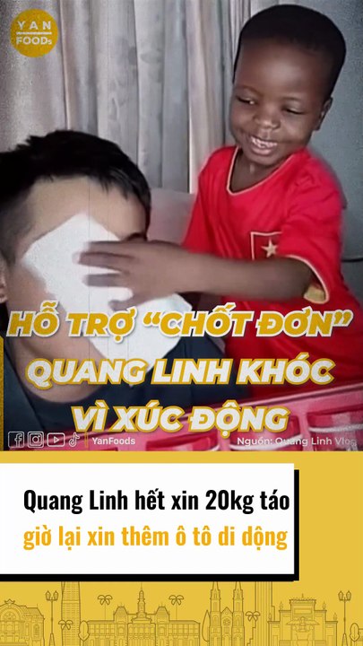 Quang Linh hết xin 20kg táo giờ lại xin thêm ô tô di động