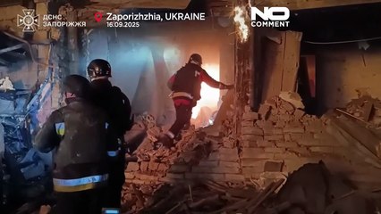 Rusya'nın Zaporijya'ya düzenlediği saldırıda 18 kişi yaralandı