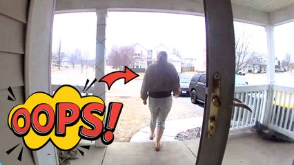 'Sliding My Way Through Life' - Woman loses footing while stepping off porch and falls hard