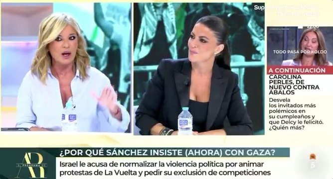 Macarena Olona tritura a zascas a una desquiciada Esther Palomera que exige, sin éxito, amparo a Ana Rosa
