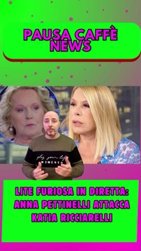 Lite furiosa in diretta Anna Pettinelli attacca Katia Ricciarelli..