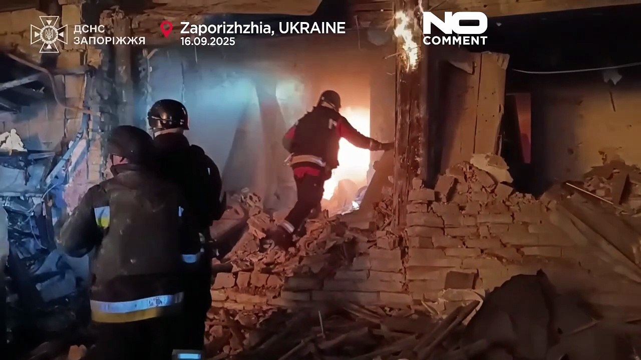 Einer getötet und 13 verletzt bei russischem Angriff auf Saporischschja
