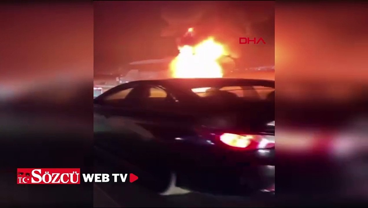 Yolcu otobüsü, Türkiye'ye dönerken Erbil'de alev aldı