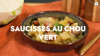 saucisses au chou vert