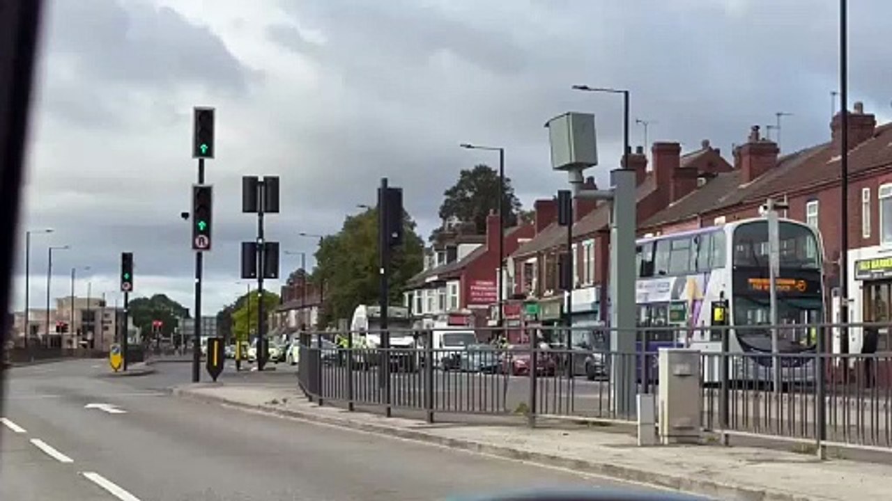 Emergency services at scene of serious incdent in Doncaster