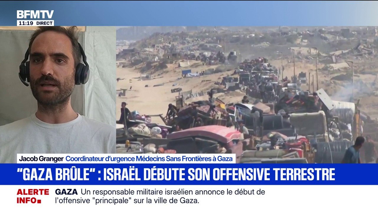 Gaza: "On entend parfois des détonations à 50 mètres d'une clinique MSF", raconte Jacob Granger, coordinateur d'urgence de Médecins Sans Frontières à Gaza