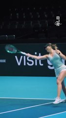Paula Badosa training hard
