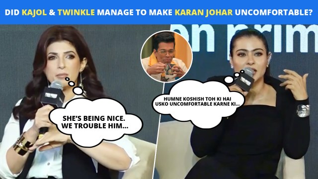 Was Karan Johar Left Uncomfortable By Kajol & Twinkle On Their Chat Show? - 'Two Much With Kajol & Twinkle' Trailer Launch